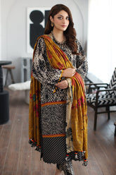 3-PC Unstitched Printed Lawn Shirt with Chiffon Dupatta and Trouser CP4-01